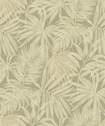 Chesapeake Kitchen & Bath Sonny Fronds Wallpaper Sample - Green