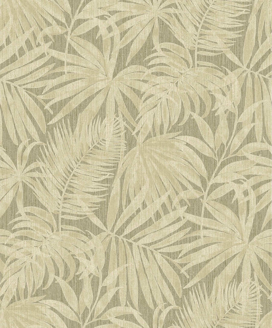 Chesapeake Kitchen & Bath Sonny Fronds Wallpaper - Green