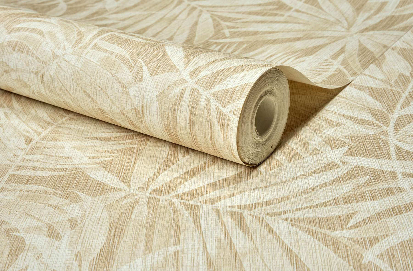 Chesapeake Kitchen & Bath Sonny Fronds Wallpaper Sample - Light Brown
