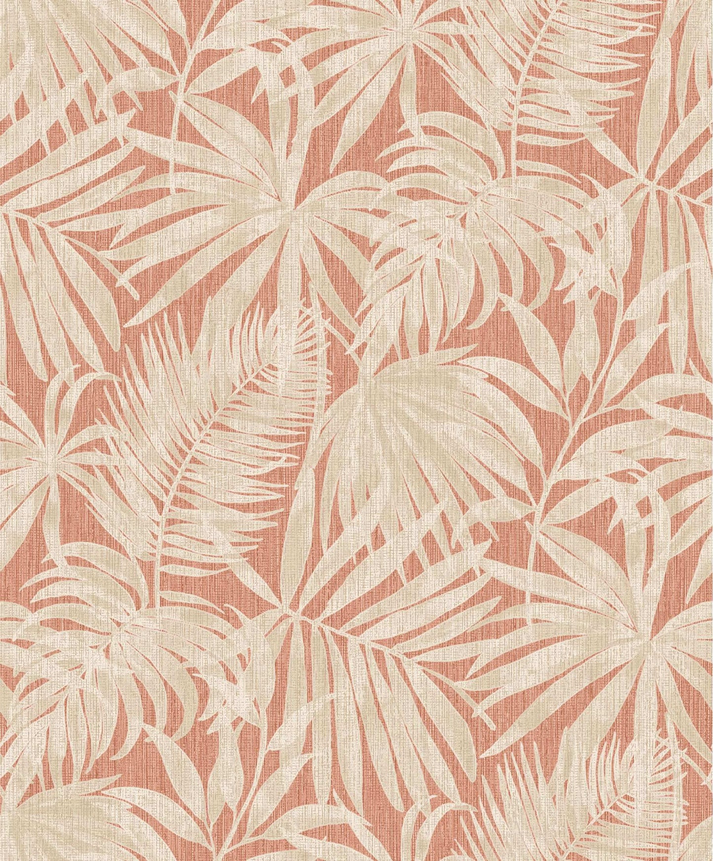Chesapeake Kitchen & Bath Sonny Fronds Wallpaper Sample - Rust