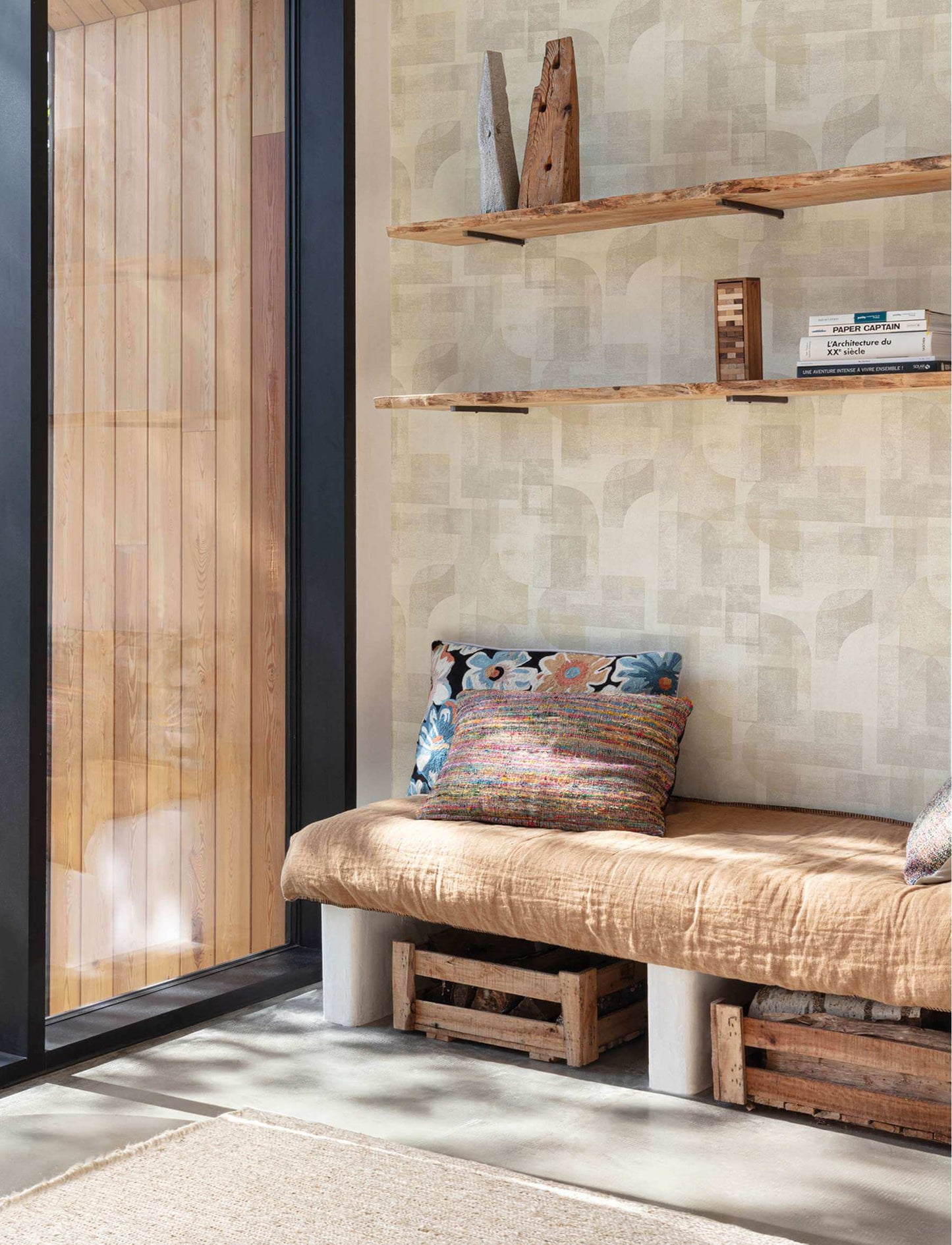 Chesapeake Kitchen & Bath Cassandra Wallpaper Sample - Taupe