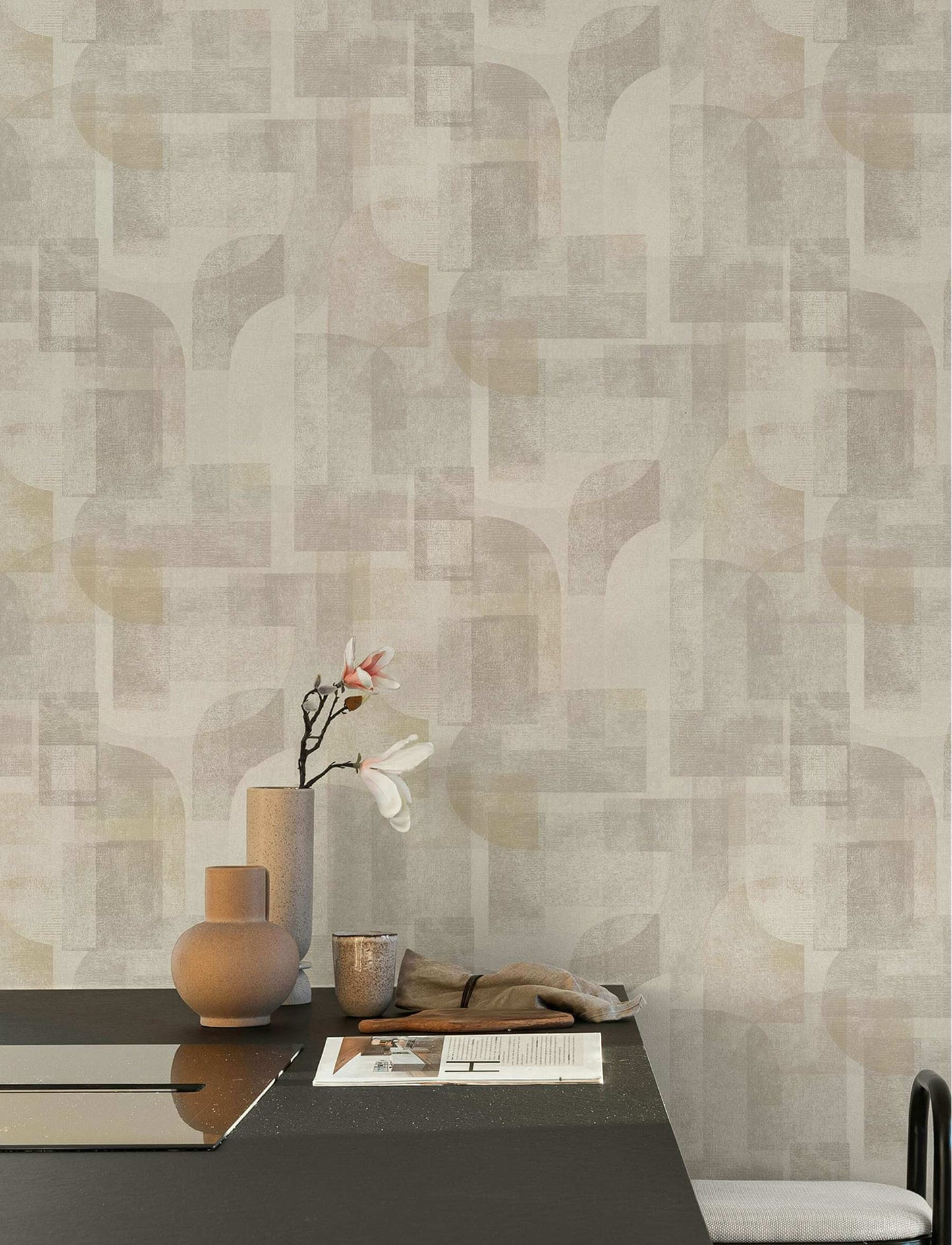Chesapeake Kitchen & Bath Cassandra Wallpaper Sample - Taupe
