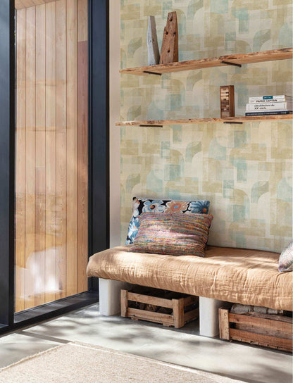 Chesapeake Kitchen & Bath Cassandra Wallpaper Sample - Teal