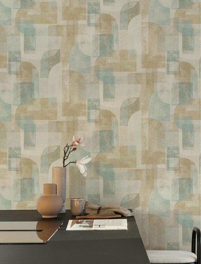 Chesapeake Kitchen & Bath Cassandra Wallpaper Sample - Teal