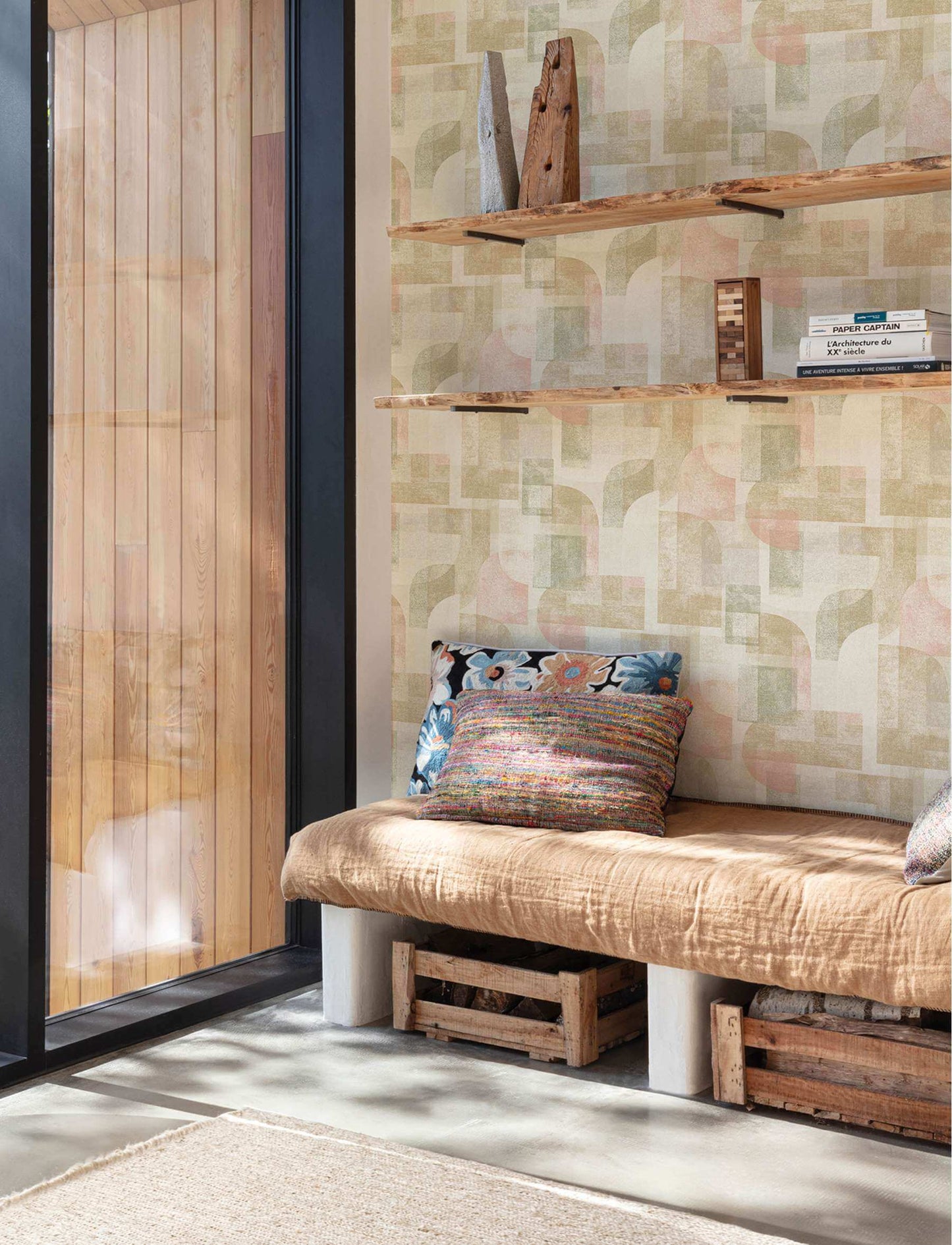 Chesapeake Kitchen & Bath Cassandra Wallpaper Sample - Brown