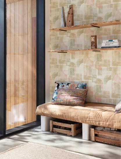 Chesapeake Kitchen & Bath Cassandra Wallpaper Sample - Brown