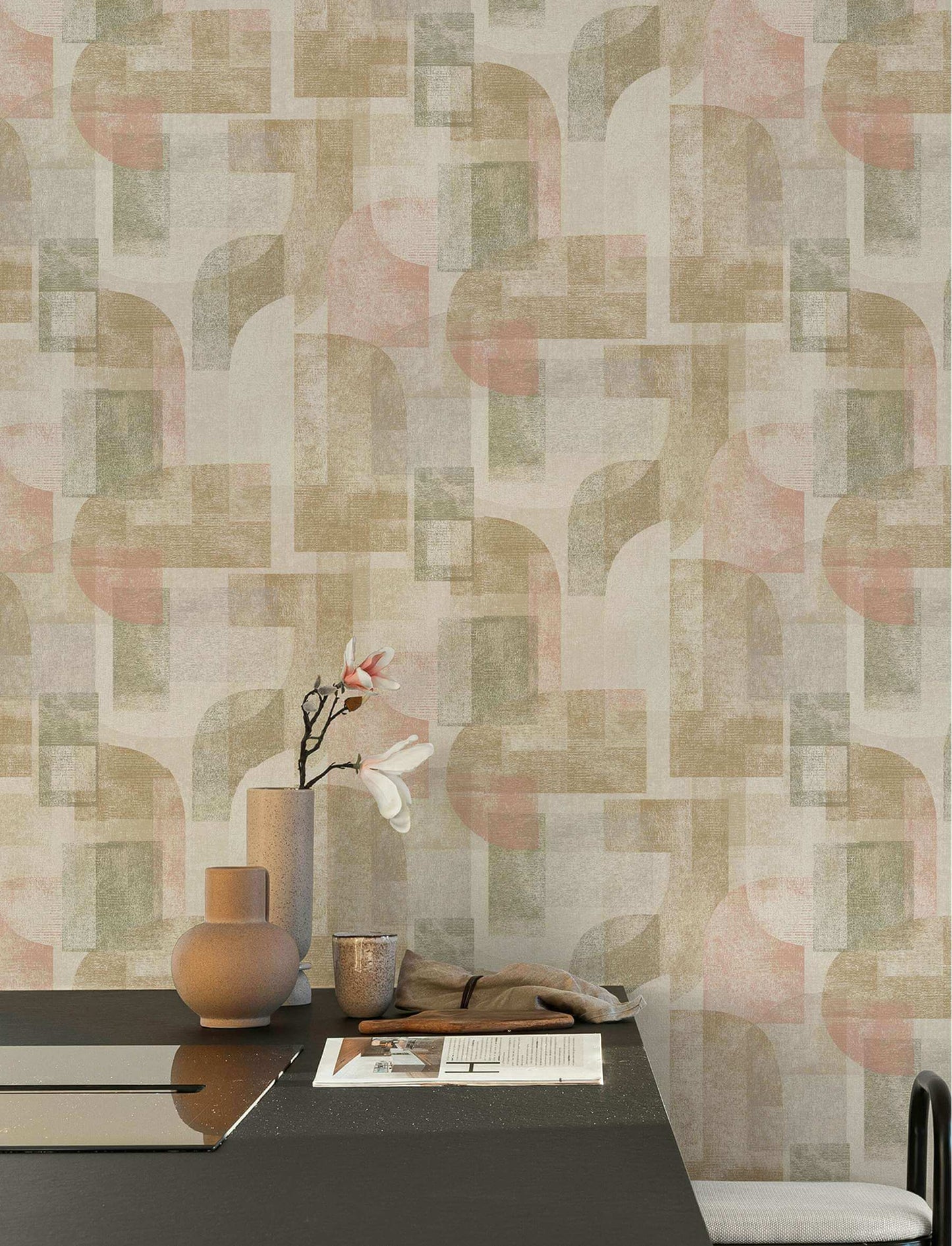 Chesapeake Kitchen & Bath Cassandra Wallpaper Sample - Brown