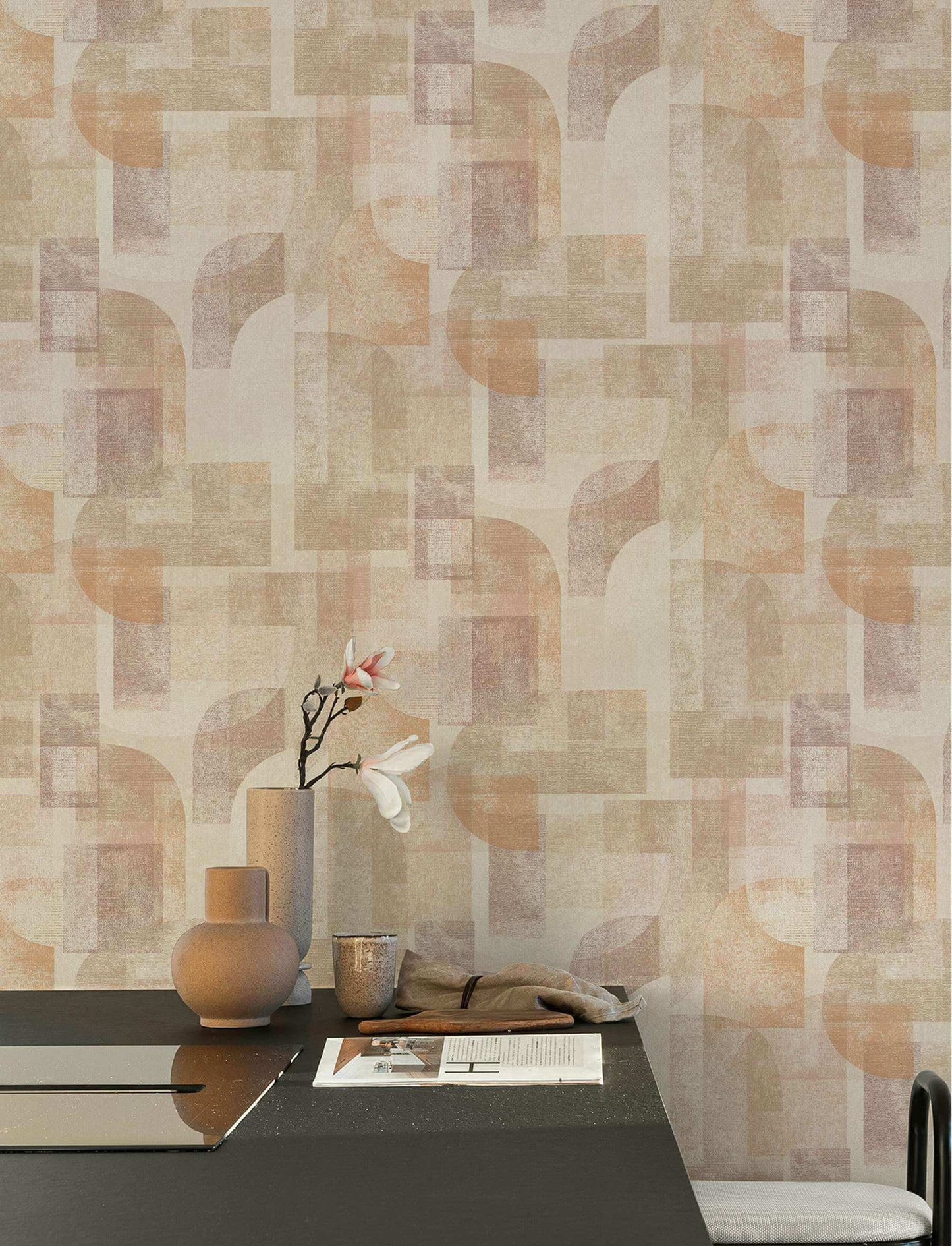 Chesapeake Kitchen & Bath Cassandra Wallpaper Sample - Rust
