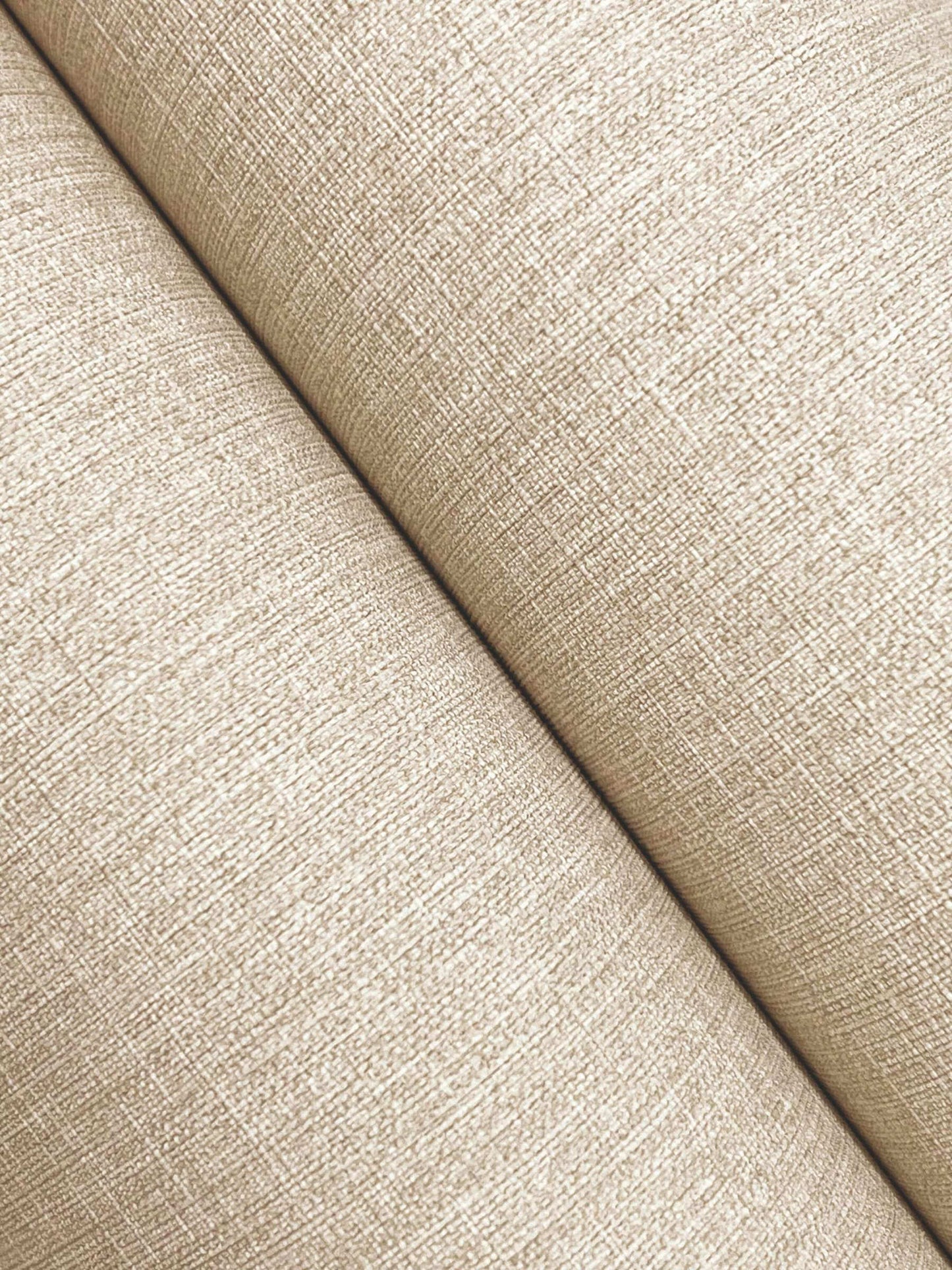 Chesapeake Kitchen & Bath Sonia Faux Linen Wallpaper Sample - Beige