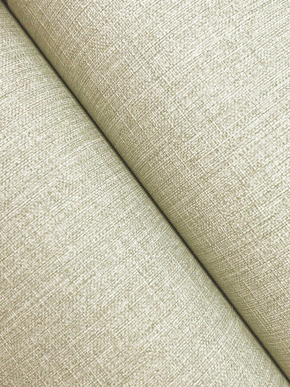 Chesapeake Kitchen & Bath Sonia Faux Linen Wallpaper Sample - Light Green