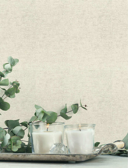 Chesapeake Kitchen & Bath Tansy Wallpaper Sample - Light Grey