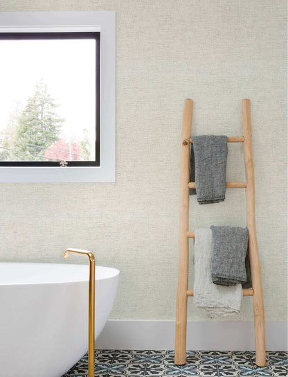 Chesapeake Kitchen & Bath Tansy Wallpaper Sample - Light Grey