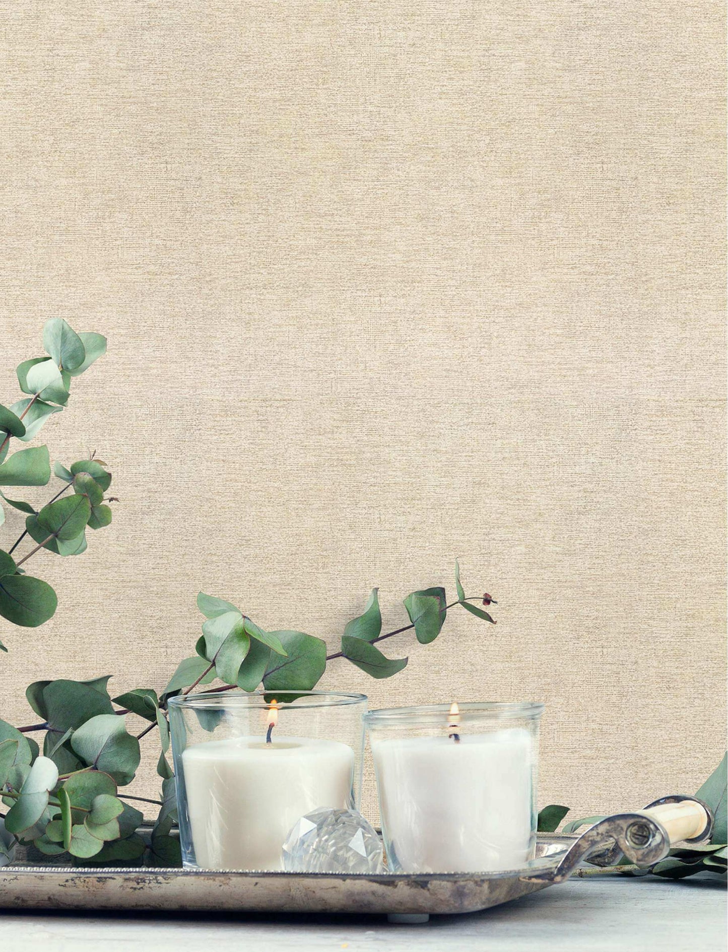 Chesapeake Kitchen & Bath Tansy Distressed Wallpaper - Neutral