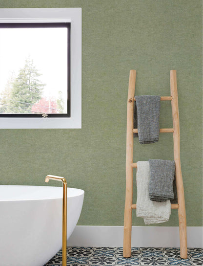 Chesapeake Kitchen & Bath Tansy Wallpaper Sample - Green