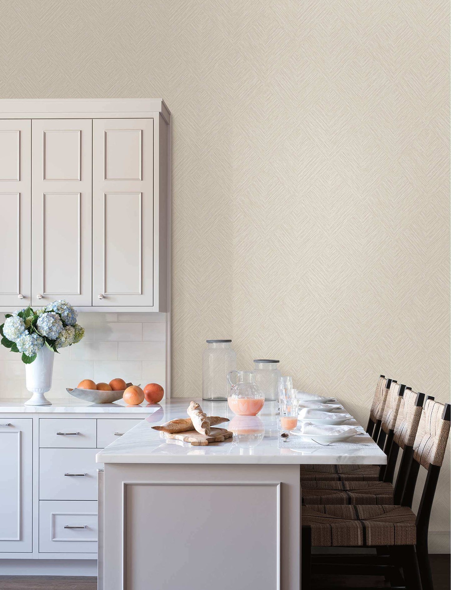 Chesapeake Kitchen & Bath Hollis Wallpaper Sample - Beige