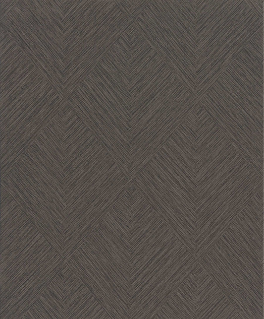 Chesapeake Kitchen & Bath Hollis Diamond Wallpaper - Charcoal