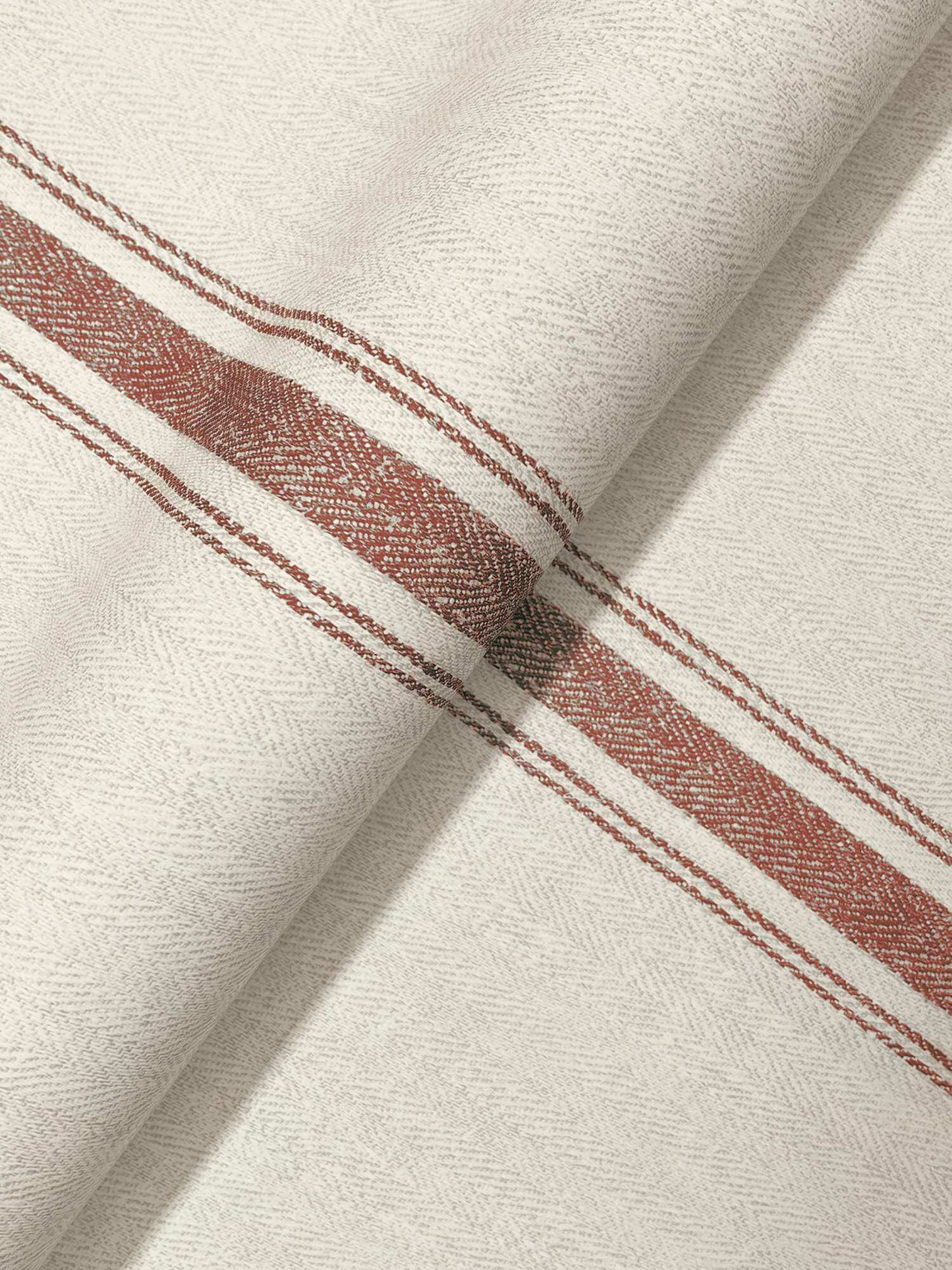 Chesapeake Plaid & Stripe Linette Wallpaper - Red