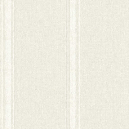 Chesapeake Plaid & Stripe Linette Wallpaper Sample - Cream