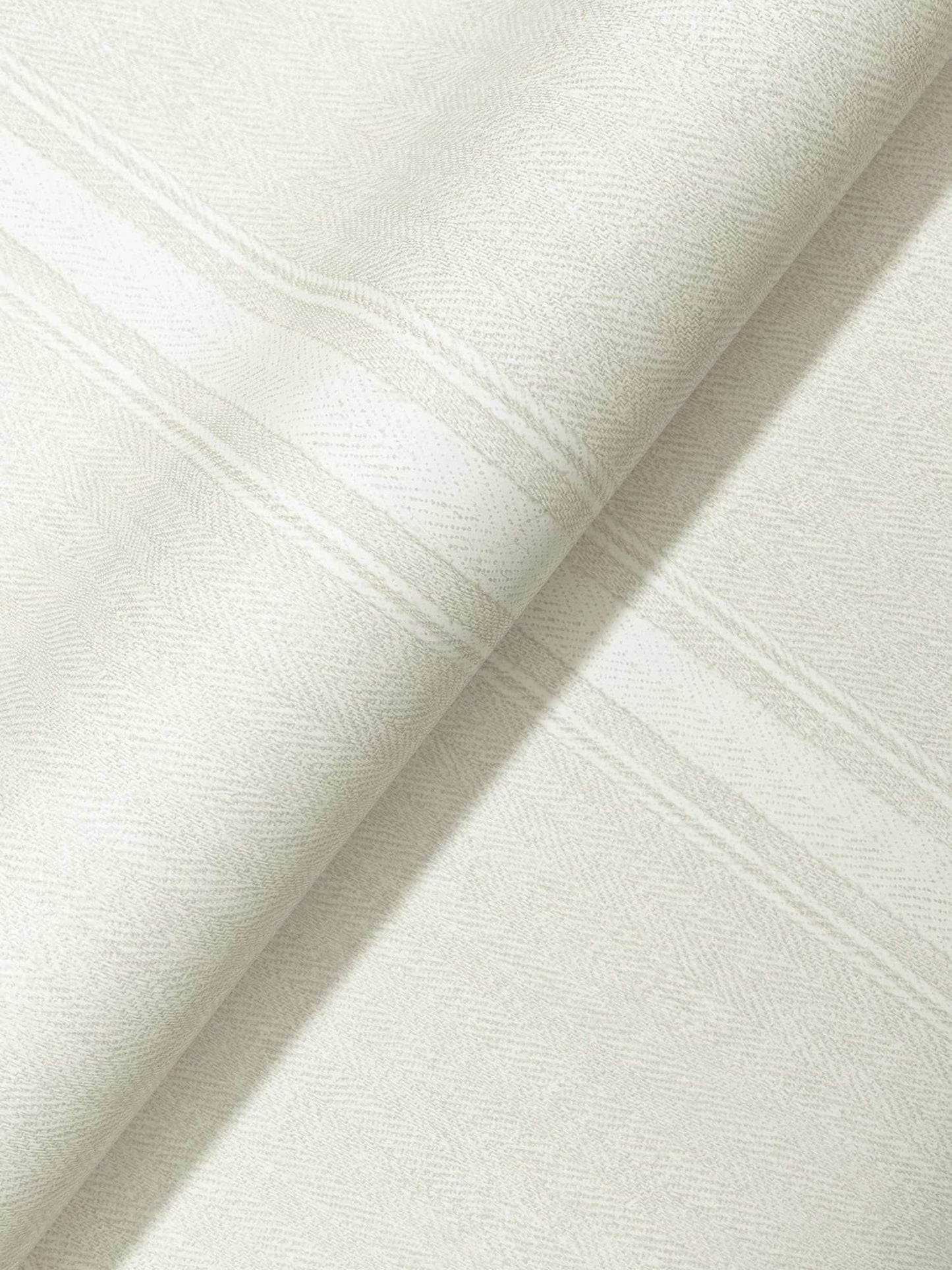 Chesapeake Plaid & Stripe Linette Wallpaper Sample - Cream