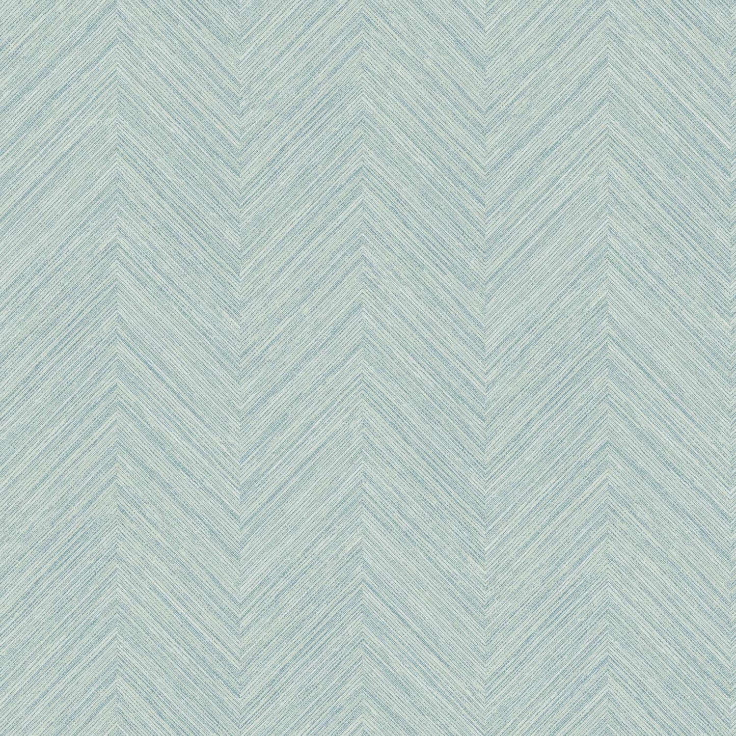 Chesapeake Plaid & Stripe Caladesi Chevron Wallpaper Sample - Aqua