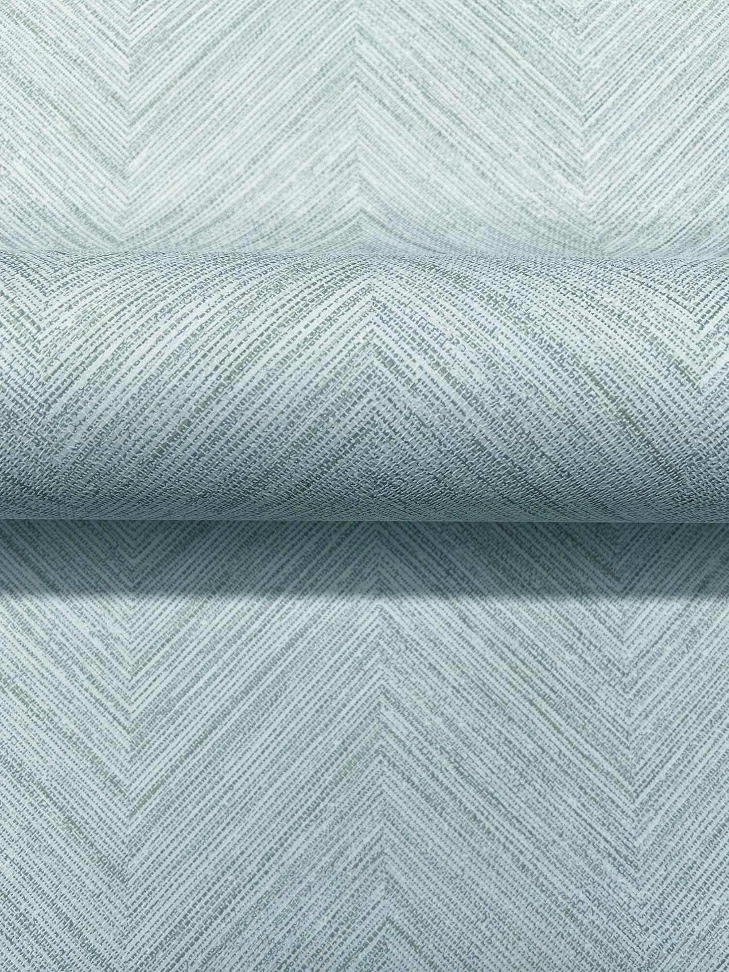 Chesapeake Plaid & Stripe Caladesi Chevron Wallpaper Sample - Aqua