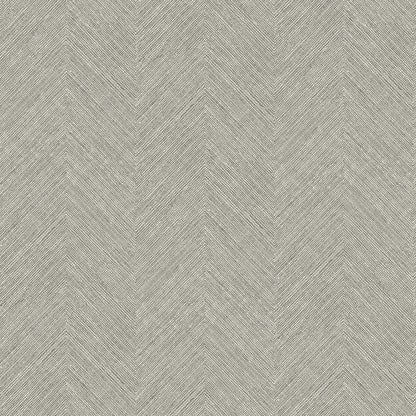 Chesapeake Plaid & Stripe Caladesi Chevron Wallpaper Sample - Dark Gray
