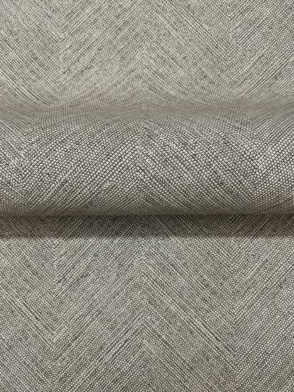 Chesapeake Plaid & Stripe Caladesi Chevron Wallpaper Sample - Dark Gray