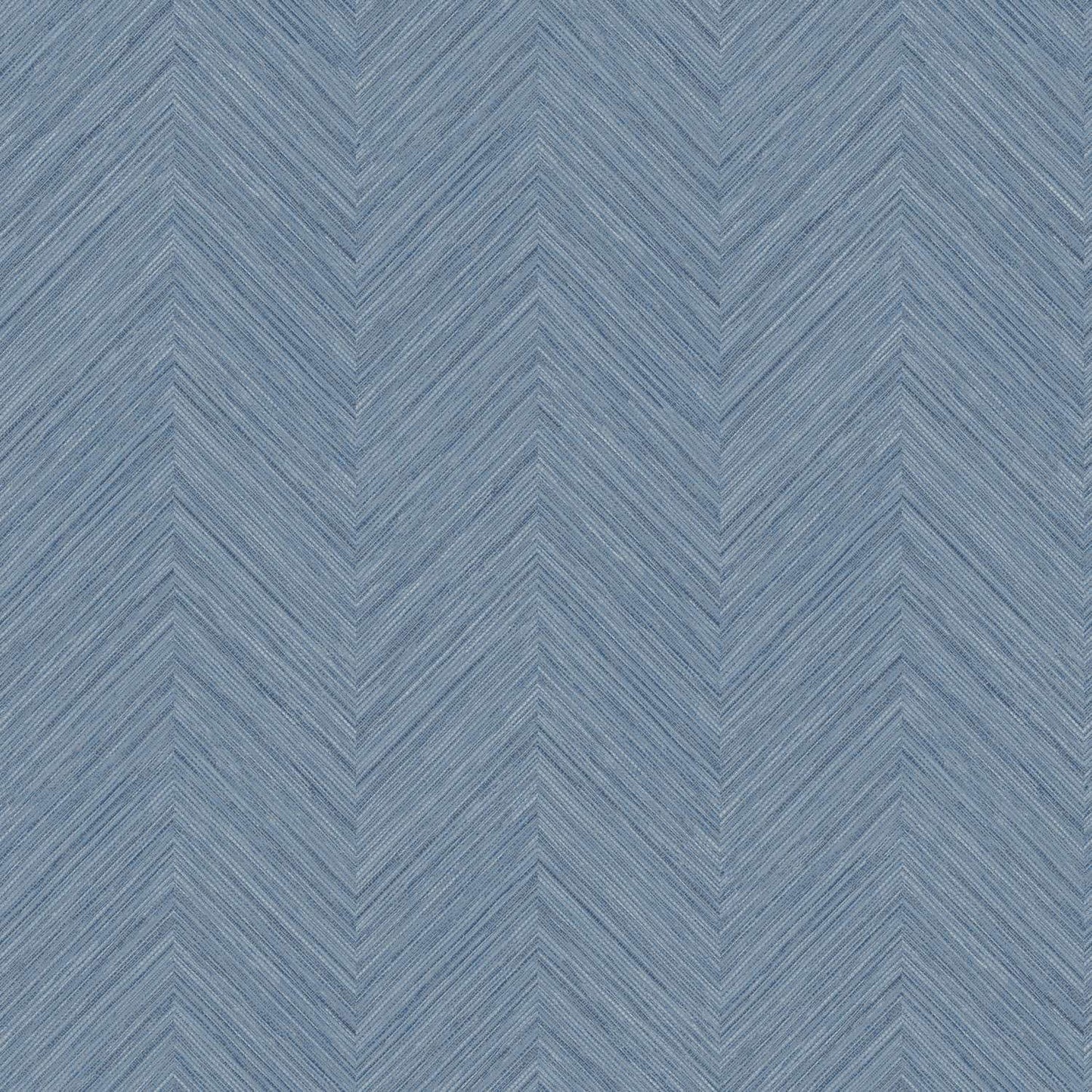 Chesapeake Plaid & Stripe Caladesi Chevron Wallpaper Sample - Blue