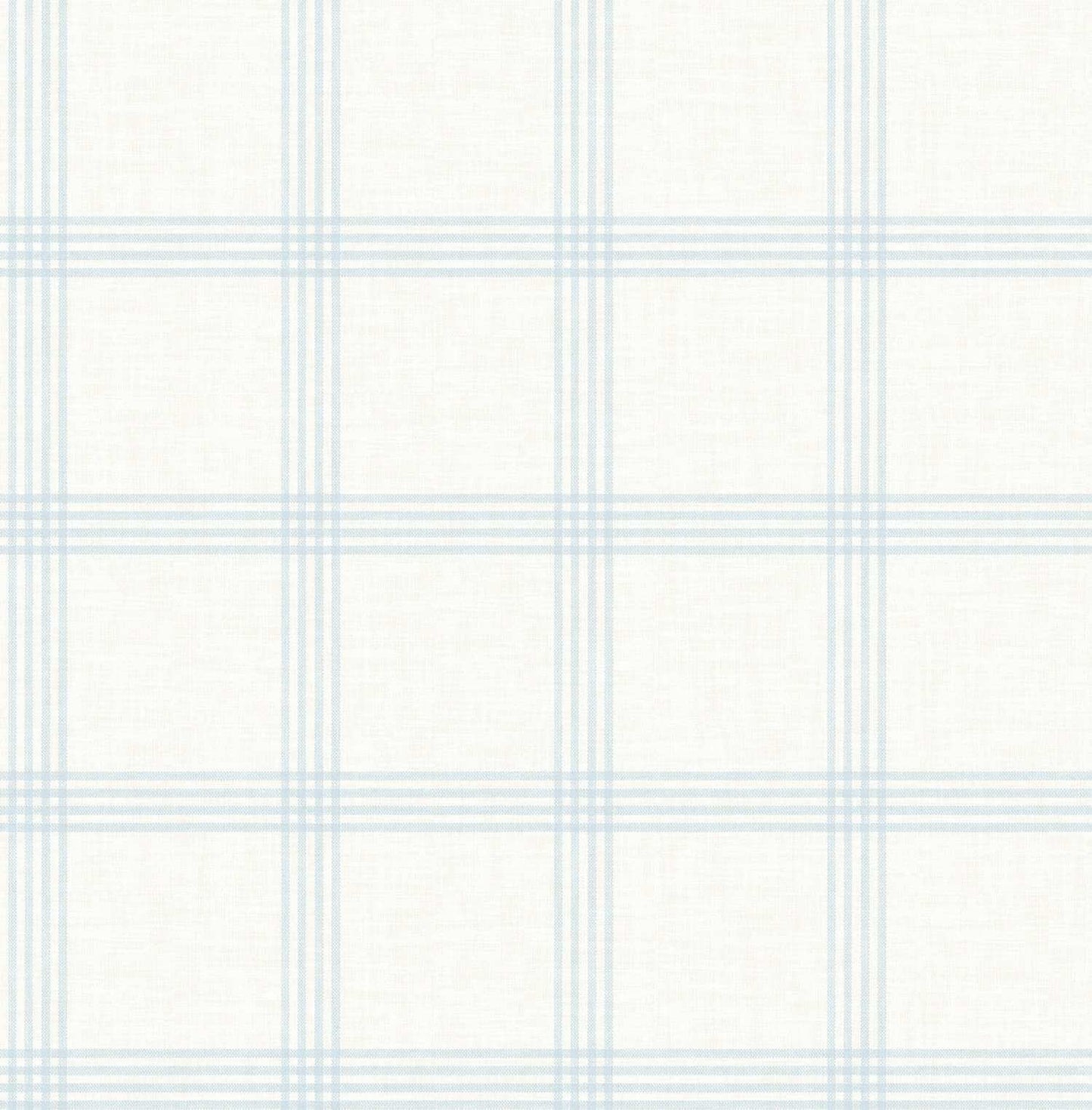 Chesapeake Plaid & Stripe Twain Wallpaper - Light Blue