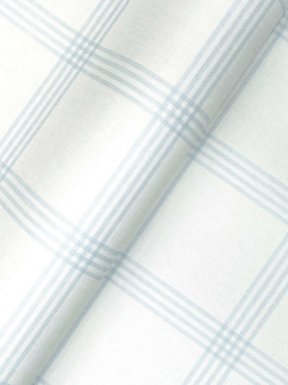 Chesapeake Plaid & Stripe Twain Wallpaper - Light Blue