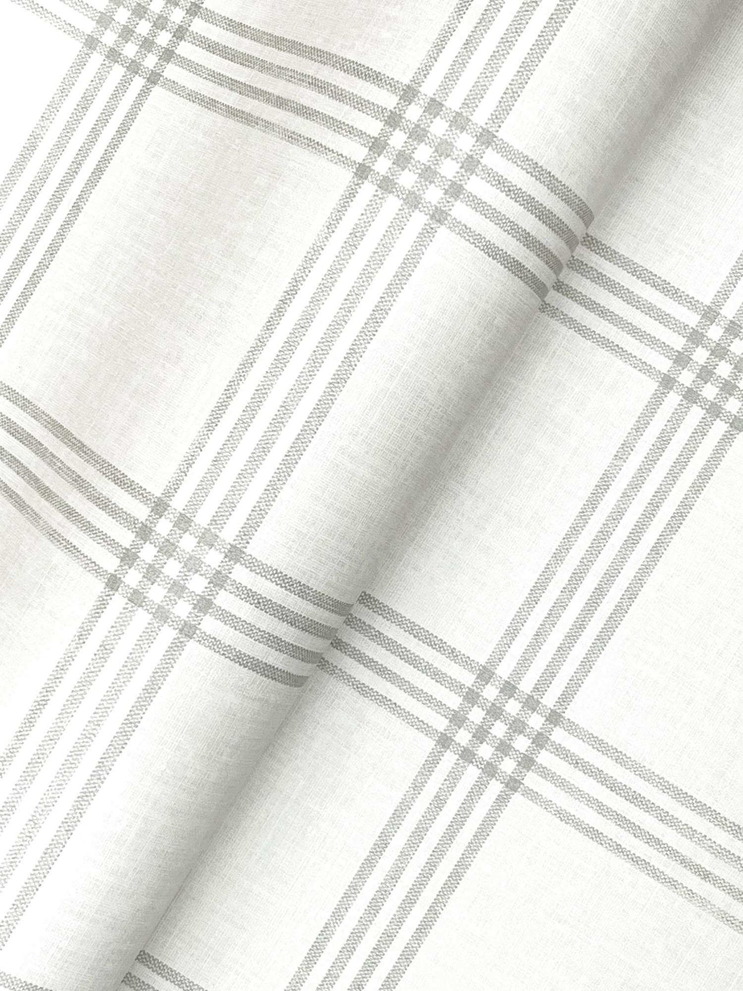 Chesapeake Plaid & Stripe Twain Wallpaper Sample - Dove