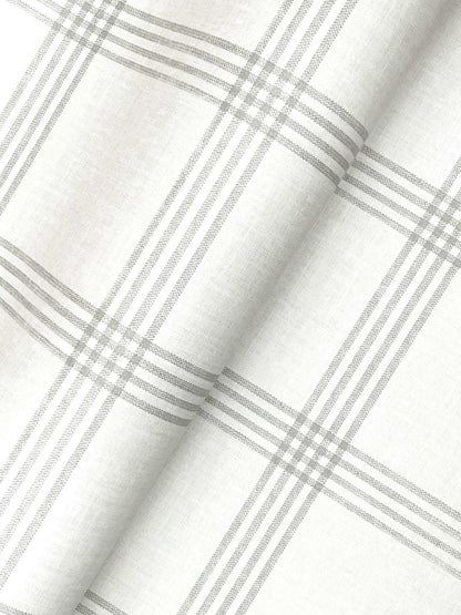 Chesapeake Plaid & Stripe Twain Wallpaper Sample - Dove