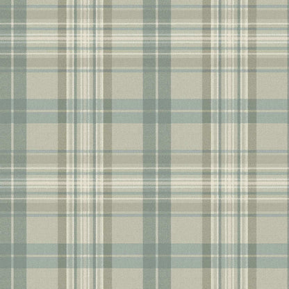 Chesapeake Plaid & Stripe Austin Wallpaper - Sage