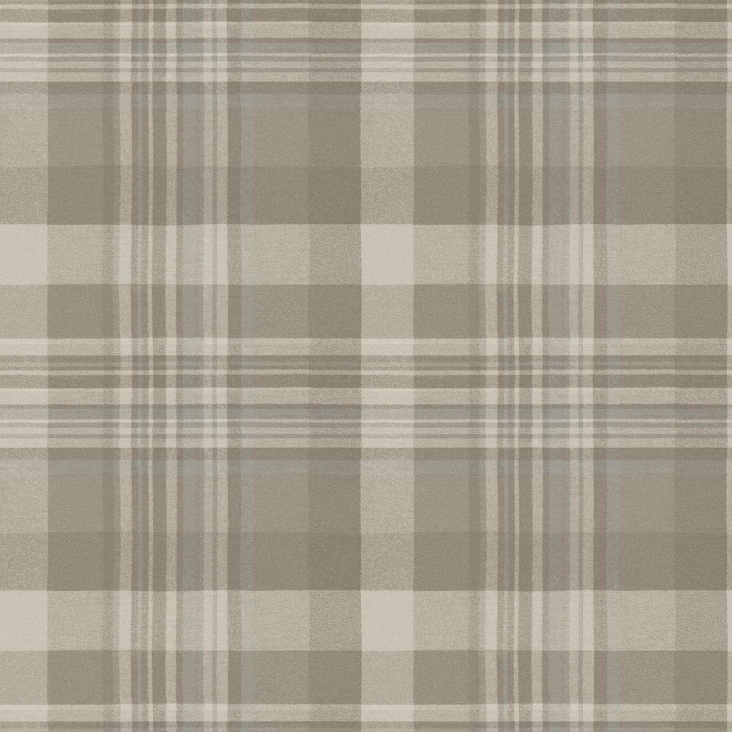 Chesapeake Plaid & Stripe Dutton Flannel Wallpaper - Light Brown