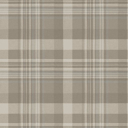Chesapeake Plaid & Stripe Dutton Flannel Wallpaper - Light Brown