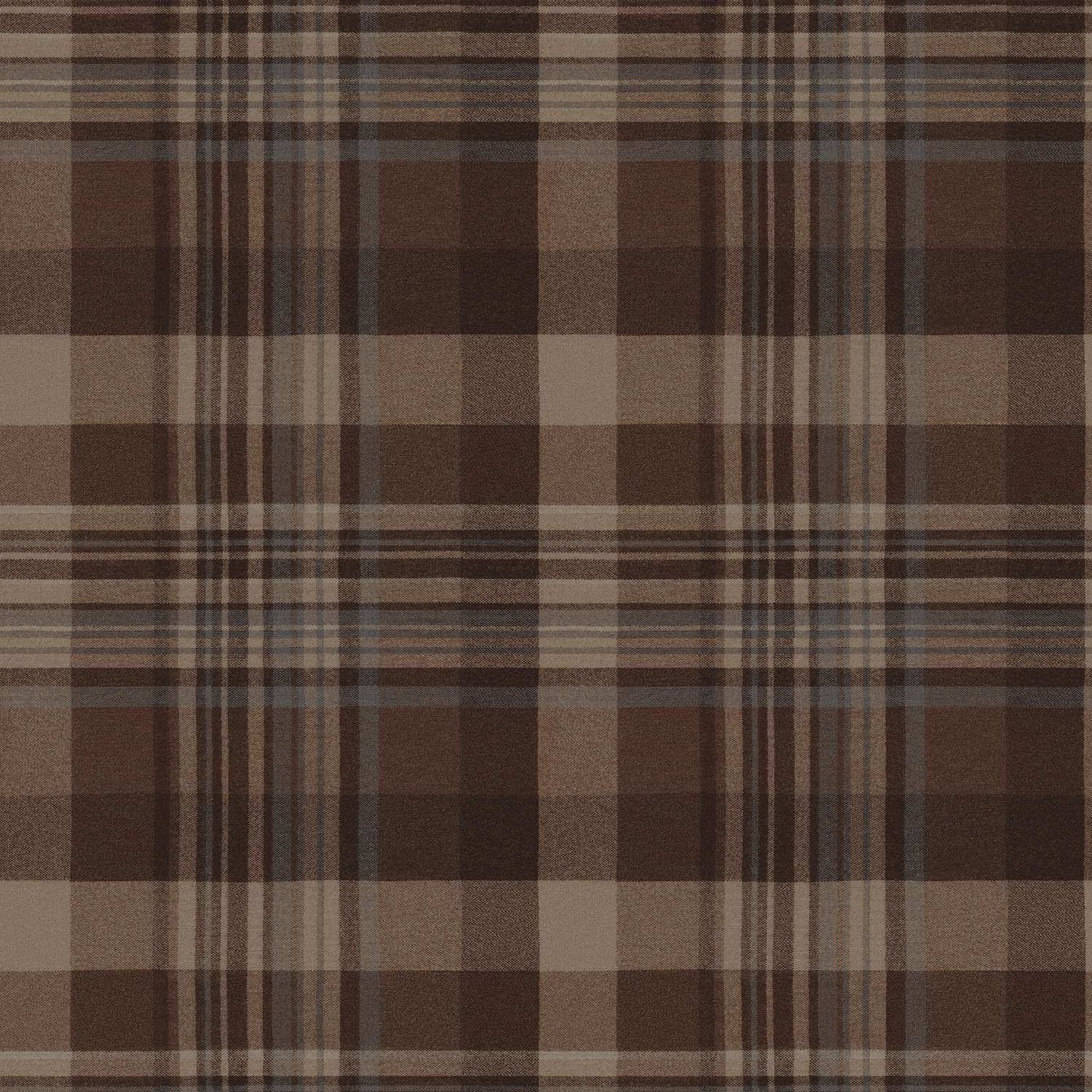 Chesapeake Plaid & Stripe Dutton Flannel Wallpaper - Rust