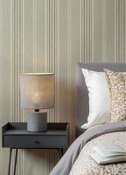 Chesapeake Plaid & Stripe Calvados Wallpaper Sample - Moss