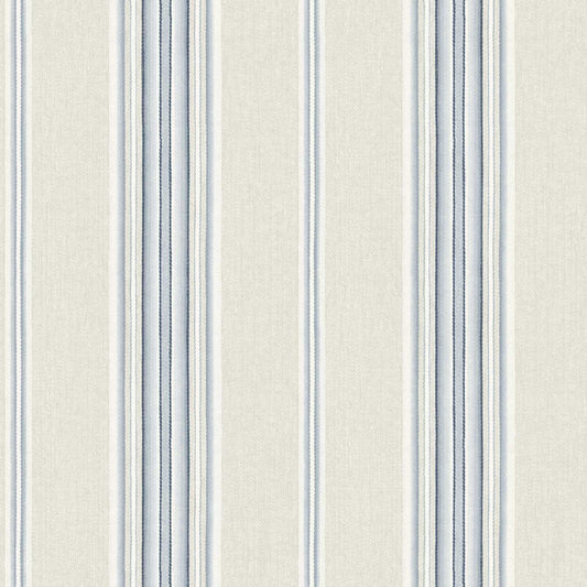 Chesapeake Plaid & Stripe Calvados Wallpaper - Blue