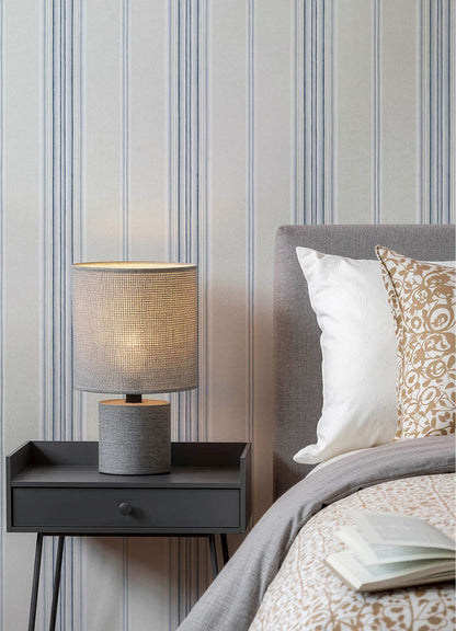 Chesapeake Plaid & Stripe Calvados Wallpaper Sample - Blue