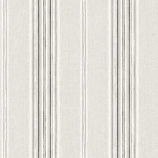 Chesapeake Plaid & Stripe Calvados Wallpaper - Gray