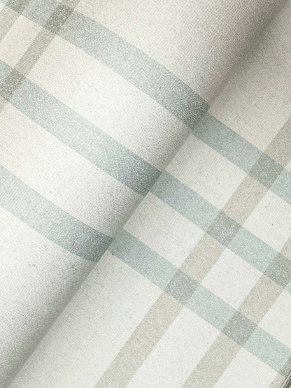 Chesapeake Plaid & Stripe Fletcher Wallpaper Sample - Aqua