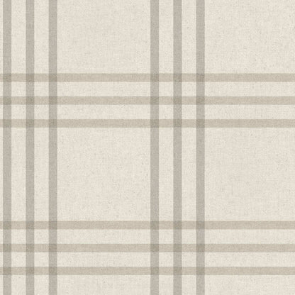 Chesapeake Plaid & Stripe Fletcher Wallpaper - Gray