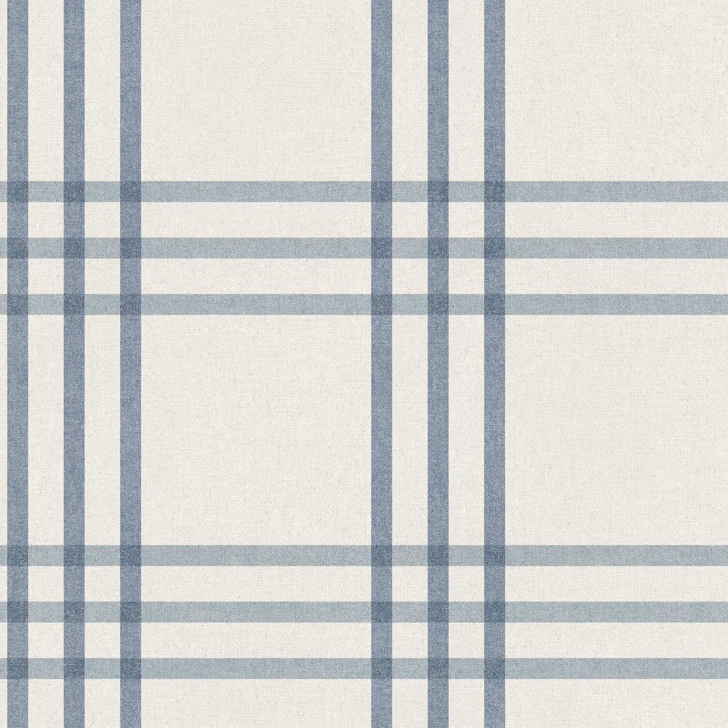 Chesapeake Plaid & Stripe Fletcher Wallpaper Sample - Blue
