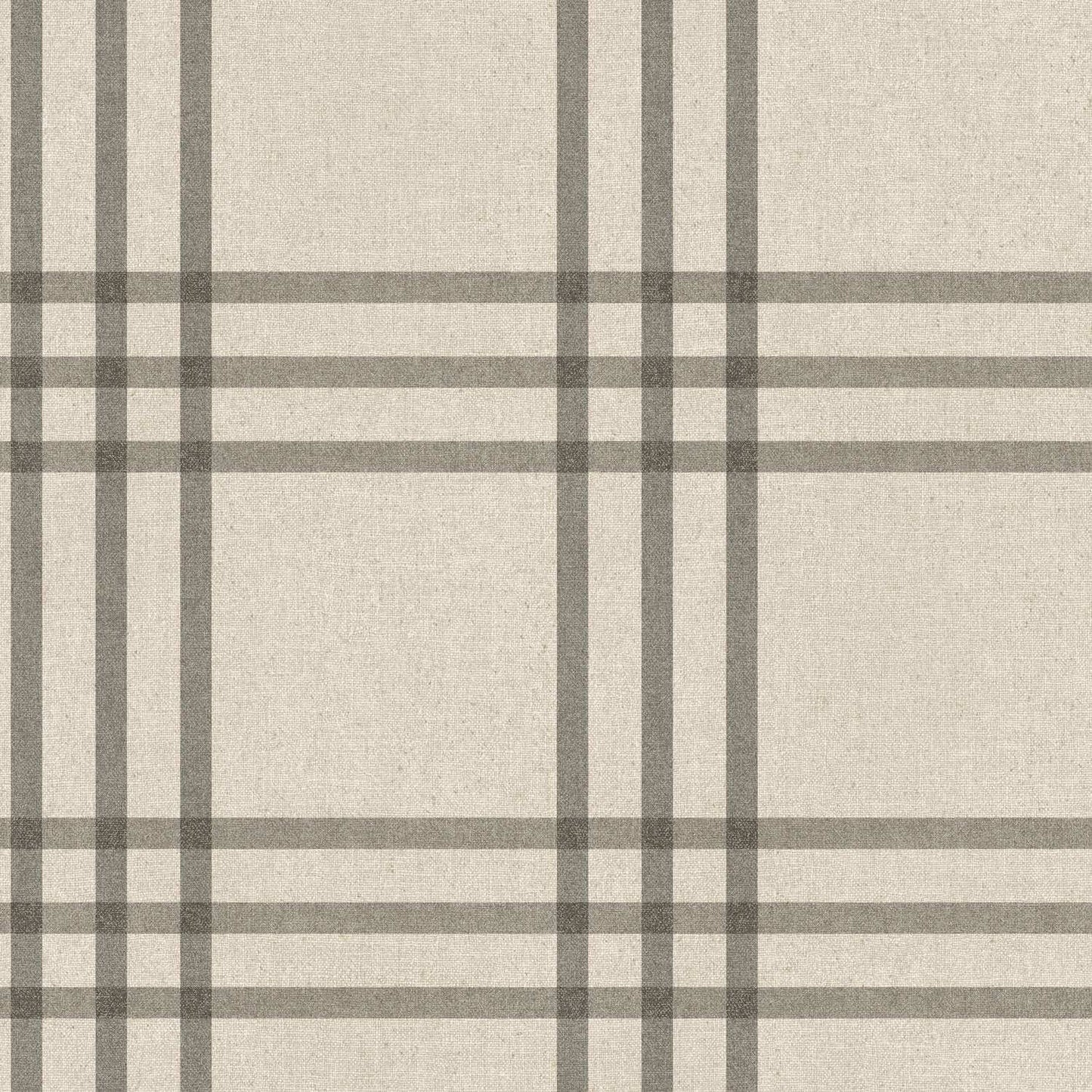 Chesapeake Plaid & Stripe Fletcher Wallpaper Sample - Black
