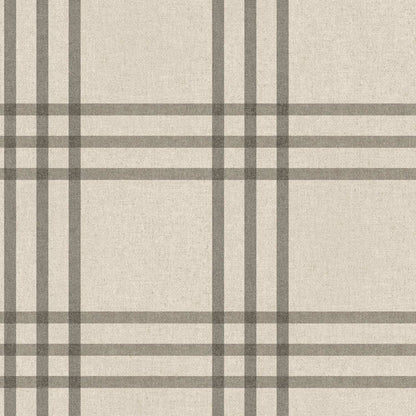 Chesapeake Plaid & Stripe Fletcher Wallpaper Sample - Black