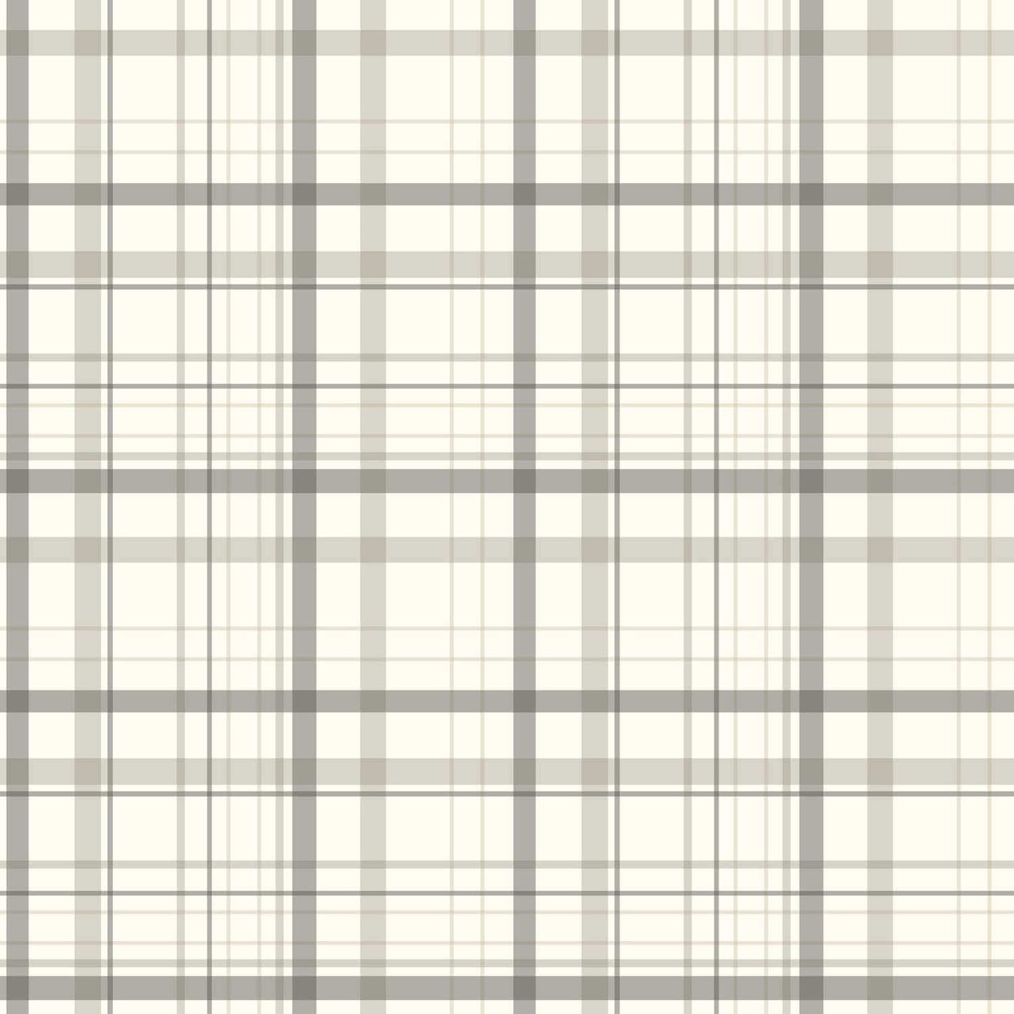 Chesapeake Plaid & Stripe Burgess Wallpaper Sample - Charcoal