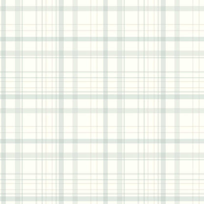 Chesapeake Plaid & Stripe Burgess Wallpaper Sample - Light Blue