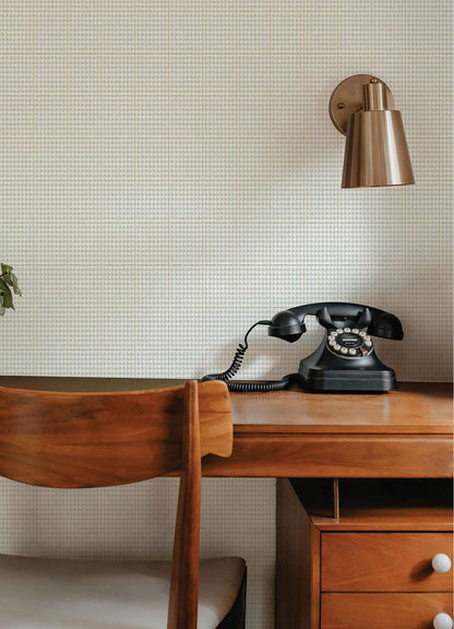Chesapeake Plaid & Stripe Prescott Wallpaper Sample - Gray