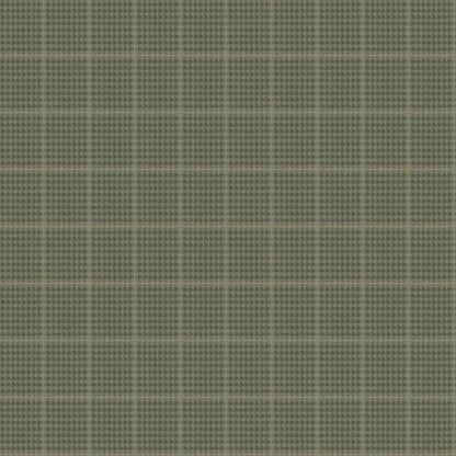 Chesapeake Plaid & Stripe Prescott Wallpaper Sample - Dark Green