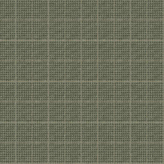Chesapeake Plaid & Stripe Prescott Wallpaper - Dark Green